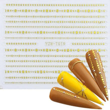 Load image into Gallery viewer, Nail Stickers for Manicure Nail Sticker Sliders For Nails Decal Self-adhesive Nails Figures Transfer Black Accessories Sliders Manicure Decoration 3D Nail Supplies Holographic Decals Transfer Sliders Nail Design Manicures Nail Self-Adhesive Sticker