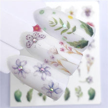 Load image into Gallery viewer, Sliders For Nails Winter Nail Stickers Elk Wolf Animal Sticker Figure Art Transfer Flowers Butterflies Watermark Water Slider Art Nail Stickers Sexy Girl Designs Comics Water Transfer Decals Manicure Lips Nail Art Decorations Slider Nail Art Stickers