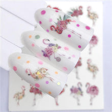 Load image into Gallery viewer, Fox Wolf Animal 3D Embossed Nail Sticker Flower Adhesive Manicure Slider Nail Art Tips Decorations Decals Manicure Design Golden Firework Star Accessories Heart Nail Art Stickers Glitter Decals Love Nail Sequins Laser Heart Nail