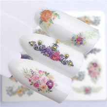 Load image into Gallery viewer, Fox Wolf Animal 3D Embossed Nail Sticker Flower Adhesive Manicure Slider Nail Art Tips Decorations Decals Manicure Design Golden Firework Star Accessories Heart Nail Art Stickers Glitter Decals Love Nail Sequins Laser Heart Nail