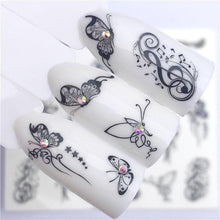 Load image into Gallery viewer, Fox Wolf Animal 3D Embossed Nail Sticker Flower Adhesive Manicure Slider Nail Art Tips Decorations Decals Manicure Design Golden Firework Star Accessories Heart Nail Art Stickers Glitter Decals Love Nail Sequins Laser Heart Nail