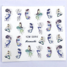 Load image into Gallery viewer, Fox Wolf Animal 3D Embossed Nail Sticker Flower Adhesive Manicure Slider Nail Art Tips Decorations Decals Manicure Design Golden Firework Star Accessories Heart Nail Art Stickers Glitter Decals Love Nail Sequins Laser Heart Nail