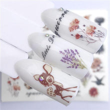 Load image into Gallery viewer, Fox Wolf Animal 3D Embossed Nail Sticker Flower Adhesive Manicure Slider Nail Art Tips Decorations Decals Manicure Design Golden Firework Star Accessories Heart Nail Art Stickers Glitter Decals Love Nail Sequins Laser Heart Nail