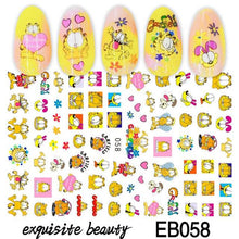 Load image into Gallery viewer, Nail Stickers Cute Rabbit Nail Art Decorations No Face Man Sliders For Manicure Cute Cartoon Nail Art Sticker Decals for Women Kids Girls Manicure Decoration Nail Art Supplies 3D Self-Adhesive Nail Decals Designer Nail Stickers for Acrylic Nails