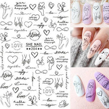 Load image into Gallery viewer, Gold Christmas Snowflake 3D Nail Stickers Sparkly Iridescent Silver Xmas Tree Elk Deer Transfer Sliders Winter Nails Accessories Design Decor Tip Transfer Nail Decals Sticker For Pretty Girl Self-Adhesive Nail Decals Designer Nail Stickers