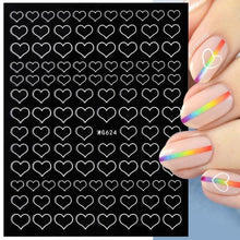 Load image into Gallery viewer, Gold Christmas Snowflake 3D Nail Stickers Sparkly Iridescent Silver Xmas Tree Elk Deer Transfer Sliders Winter Nails Accessories Design Decor Tip Transfer Nail Decals Sticker For Pretty Girl Self-Adhesive Nail Decals Designer Nail Stickers
