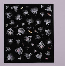 Load image into Gallery viewer, Gold Christmas Snowflake 3D Nail Stickers Sparkly Iridescent Silver Xmas Tree Elk Deer Transfer Sliders Winter Nails Accessories Design Decor Tip Transfer Nail Decals Sticker For Pretty Girl Self-Adhesive Nail Decals Designer Nail Stickers