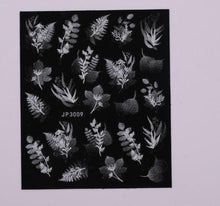 Load image into Gallery viewer, Gold Christmas Snowflake 3D Nail Stickers Sparkly Iridescent Silver Xmas Tree Elk Deer Transfer Sliders Winter Nails Accessories Design Decor Tip Transfer Nail Decals Sticker For Pretty Girl Self-Adhesive Nail Decals Designer Nail Stickers