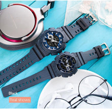 Load image into Gallery viewer, Couple Watch Fashion Strap Practical Waterproof Multifunctional Digital Wristwatch Dual Display Men's Digital Watch Military Watch Daily Sports Large Dial Men's Wrist Watch
