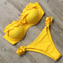 Load image into Gallery viewer, Bikini Swimwear Women Swimsuit Leopard Bikini Set Women's Halter Triangle Bikini Bottom Cheeky Two Piece Swimsuits Push Up Bathing Suit Female Summer Beach Wear
