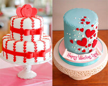 Load image into Gallery viewer, Fondant Cake Cookie Cutter Embossed Ejector Stamp Plunger Mold Kitchen Baking Cake Decorating Tools Heart Shaped Cookie Mold Hand Press Cookie Dessert Cutter Pastry Decoration Tool Mooncake Maker