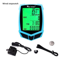 Load image into Gallery viewer, Bicycle Computer Wireless 20 Functions Speedometer Odometer Cycling Wireless Bike Computer Waterproof Bicycle Speedometer Odometer Support Smart Sensor LCD Backlight Display For Road Cycling