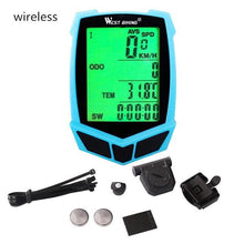 Load image into Gallery viewer, Bicycle Computer Wireless 20 Functions Speedometer Odometer Cycling Wireless Bike Computer Waterproof Bicycle Speedometer Odometer Support Smart Sensor LCD Backlight Display For Road Cycling