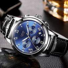 Load image into Gallery viewer, Men's Elegant Watch With Chronometers And Leather Belts Business Style Perfect Gift Excellent Look
