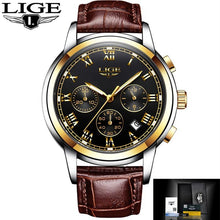 Load image into Gallery viewer, Men's Elegant Watch With Chronometers And Leather Belts Business Style Perfect Gift Excellent Look