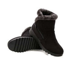 Load image into Gallery viewer, Beautiful Red Womens Ankle Boots New Fashion Waterproof Platform Winter Warm Snow Boots Outdoor Warm Mid-Calf Boot Non-Slip Water Resistant Winter Cold Weather Elegant Shoes