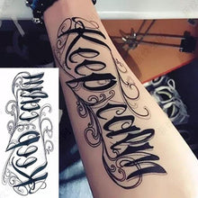 Load image into Gallery viewer, Elegant Temporary Waterproof Tattoos Big Tribal Sticker Black Large Body Art Makeup Fake Tattoo For Mens Womens