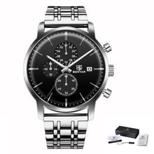 Load image into Gallery viewer, 2021 New Business Men Watch Full Steel Quartz Luxury Casual Waterproof Leather Sports Male Wristwatch