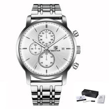 Load image into Gallery viewer, 2021 New Business Men Watch Full Steel Quartz Luxury Casual Waterproof Leather Sports Male Wristwatch