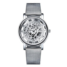 Load image into Gallery viewer, Unisex Metal Silver Watch With Steel Bracelet Unique Design Perfect Gift For Your Loved One