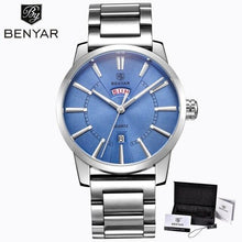 Load image into Gallery viewer, Business Fashion Men Watches Brown Luxury Military Leather Band Wristwatches Date Week Display Watch