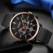 Load image into Gallery viewer, Unisex Elegant Stainless Steel Watch With Chronometer And Date Display Excellent Design Perfect Gift