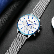 Load image into Gallery viewer, Unisex Elegant Stainless Steel Watch With Chronometer And Date Display Excellent Design Perfect Gift