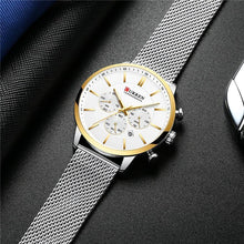 Load image into Gallery viewer, Unisex Elegant Stainless Steel Watch With Chronometer And Date Display Excellent Design Perfect Gift