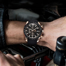 Load image into Gallery viewer, Casual Men's Watches Chronograph Modern Analog Quartz Waterproof Sports Watches Rubber Strap Business Wrist Watches For Men