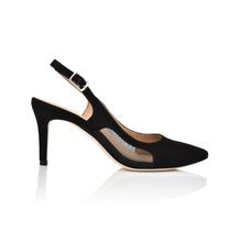 Load image into Gallery viewer, Dance Black Kid Suede/Black Mesh