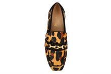 Load image into Gallery viewer, Adonis Leopard Hair Calf/Black Suede Loafer