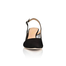 Load image into Gallery viewer, Dance Black Kid Suede/Black Mesh