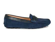 Load image into Gallery viewer, PIPER Leather Driving Loafer Navy