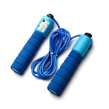 Load image into Gallery viewer, Professional Sponge Jump Rope With Electronic Counter Adjustable Fast Speed Counting Jump Skip Rope Sponge Jump Rope Electronic Counter Adjustable Fast Speed Counting Skipping Rope Wire Workout Equipments