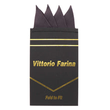 Load image into Gallery viewer, Vittorio Farina Pre-Folded Pocket Square (Four-Point)