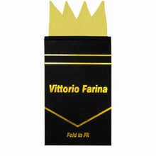 Load image into Gallery viewer, Vittorio Farina Pre-Folded Pocket Square (Four-Point)