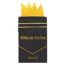 Load image into Gallery viewer, Vittorio Farina Pre-Folded Pocket Square (Four-Point)