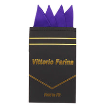 Load image into Gallery viewer, Vittorio Farina Pre-Folded Pocket Square (Four-Point)