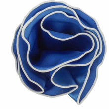 Load image into Gallery viewer, Vittorio Farina Round Pocket Square with Embroidered Piping