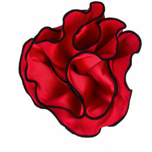 Load image into Gallery viewer, Vittorio Farina Round Pocket Square with Embroidered Piping