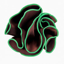 Load image into Gallery viewer, Vittorio Farina Round Pocket Square with Embroidered Piping
