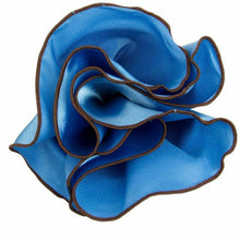 Load image into Gallery viewer, Vittorio Farina Round Pocket Square with Embroidered Piping