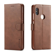 Load image into Gallery viewer, PU Leather Cover with RFID Blocking Card Holder Magnetic Clasp Folio Case For Xiaomi Redmi Note 5 Case Leather Wallet Luxury Cover Redmi Note 5 Pro 10 Pro 10s 9S 9 8 7 4 9T 10 5G 11 Case Flip Cover