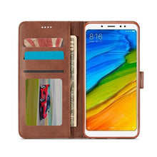Load image into Gallery viewer, PU Leather Cover with RFID Blocking Card Holder Magnetic Clasp Folio Case For Xiaomi Redmi Note 5 Case Leather Wallet Luxury Cover Redmi Note 5 Pro 10 Pro 10s 9S 9 8 7 4 9T 10 5G 11 Case Flip Cover