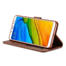 Load image into Gallery viewer, PU Leather Cover with RFID Blocking Card Holder Magnetic Clasp Folio Case For Xiaomi Redmi Note 5 Case Leather Wallet Luxury Cover Redmi Note 5 Pro 10 Pro 10s 9S 9 8 7 4 9T 10 5G 11 Case Flip Cover