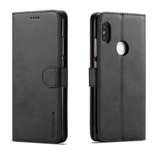 Load image into Gallery viewer, PU Leather Cover with RFID Blocking Card Holder Magnetic Clasp Folio Case For Xiaomi Redmi Note 5 Case Leather Wallet Luxury Cover Redmi Note 5 Pro 10 Pro 10s 9S 9 8 7 4 9T 10 5G 11 Case Flip Cover