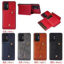 Load image into Gallery viewer, PU Leather Flip Case For Xiaomi Redmi Note 11 11S 10 9 8 9s 9T Mi 12 10T 11T POCO X3 GT X4 Pro F3 Wallet Card Slot Holder Cover Genuine Leather Magnetic Card Holder Folio Cover