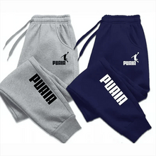 Load image into Gallery viewer, PUAIA Print Men's Pants Autumn/Winter New Sport Jogging Trousers Fitness Loose Fit Clothing Solid Color Outfit Streetwear Pants