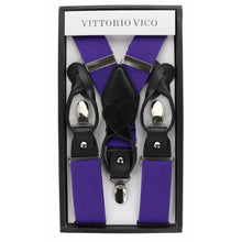 Load image into Gallery viewer, Vittorio Farina Men's Vibrant Colorful Convertible Suspender