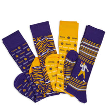 Load image into Gallery viewer, Purple and Gold - 4 -Pack - Home